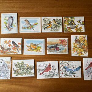 Vtg Artistic Bird Nature Greeting Cards Lot of 13 Rob Schreiner, John Cornacchi